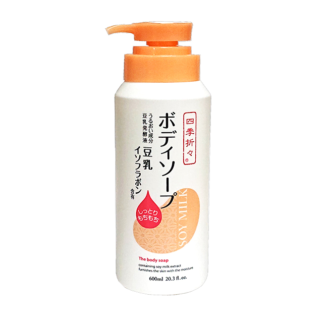 KUMANO COSMETICS【熊野油脂】豆乳 イソブラボン ボディソープ 600ml