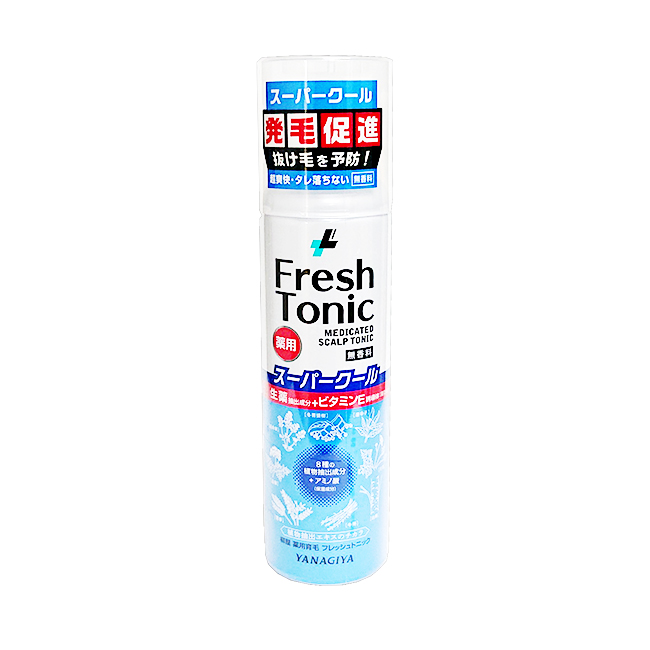YANAGIYA【ヤナギヤ】薬用育毛 フレッシュトニック スーパークール 190g (無香料)