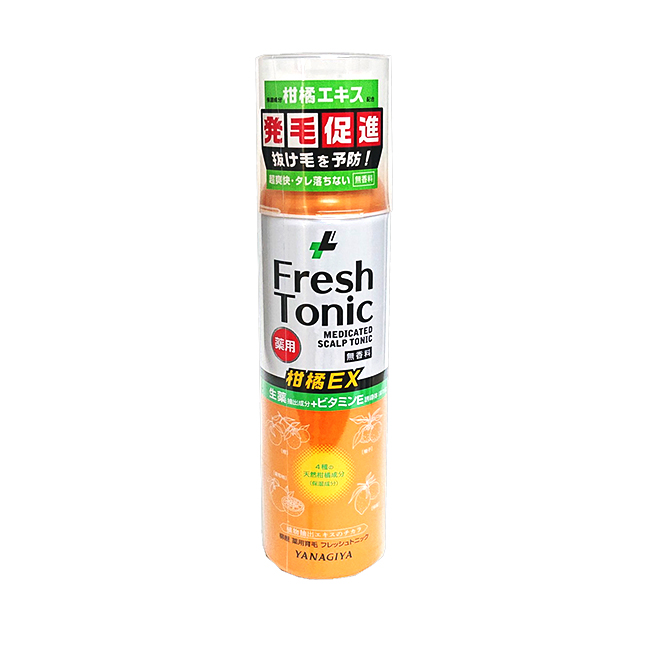YANAGIYA【ヤナギヤ】薬用育毛 フレッシュトニック 柑橘EX 190g (無香料)
