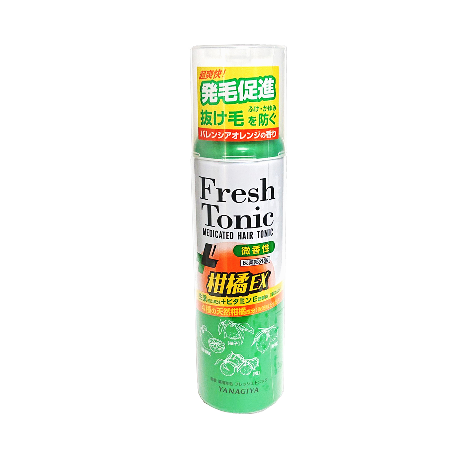 【廃番〜2025.09】YANAGIYA【ヤナギヤ】薬用育毛 フレッシュトニック 柑橘EX 190g (微香性)