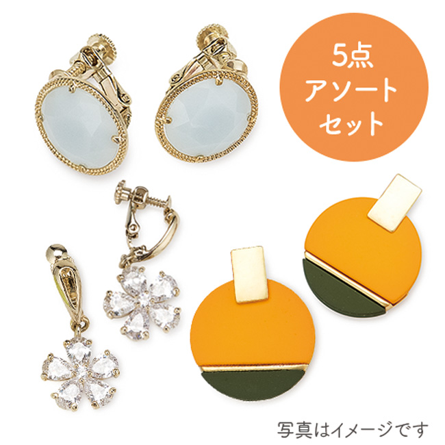 【完売】【サマーセール】イヤリング5点セット