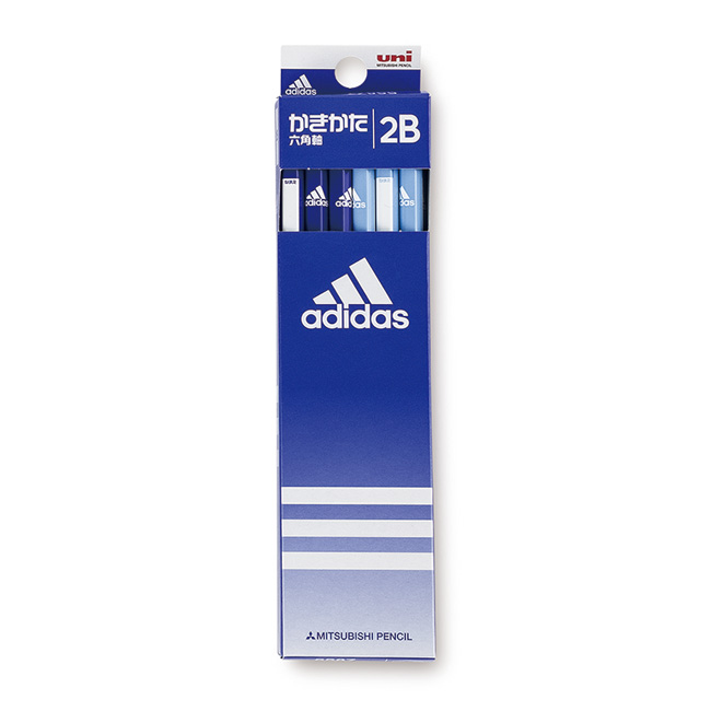 【完売致しました】【サマーセール】adidasかきかた鉛筆2B(A)ブルー