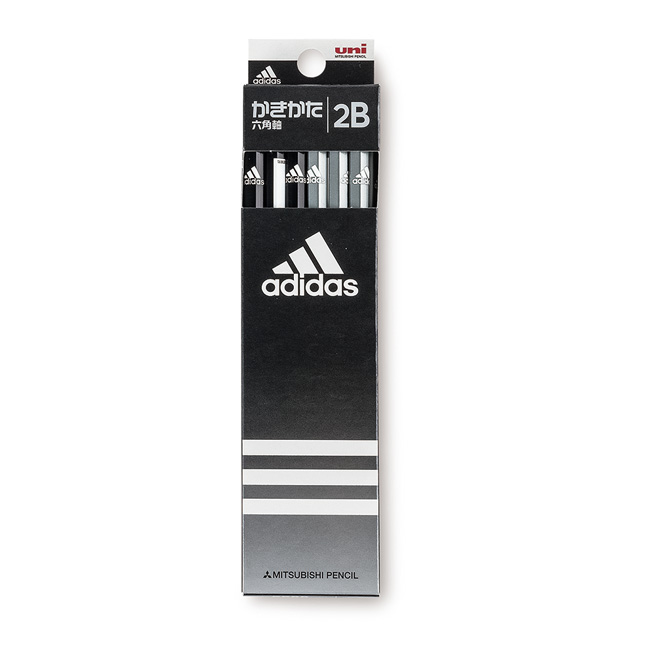 【完売致しました】【サマーセール】adidasかきかた鉛筆2B(B)ブラック