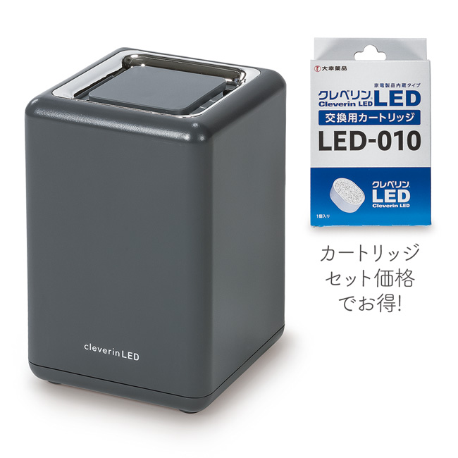 【サマーセール】クレベリン除菌・消臭器スクエア交換用カートリッジセット(A)ブラック