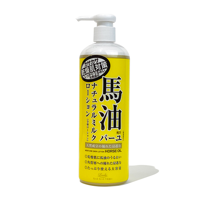 Loshi【ロッシ】モイストエイト馬油配合ナチュラルミルクローション(全身用ローション) 485ml（全身用ローション）