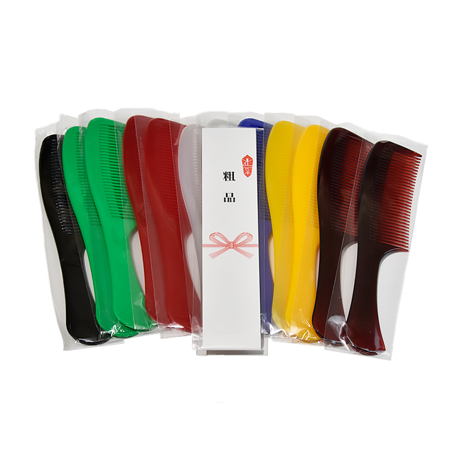 LEADER COMB【リーダーコーム】No.31　手付きカラーコーム粗品用（12個入り）