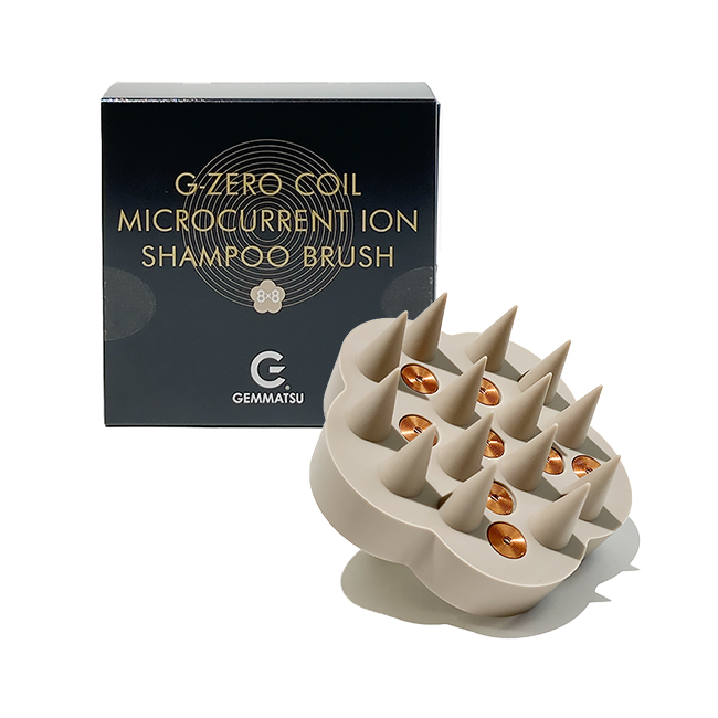 G-ZERO COIL 【ジーゼロコイル】マイクロカレント イオンシャンプーブラシ（ ベージュ）※ネット転売禁止商品