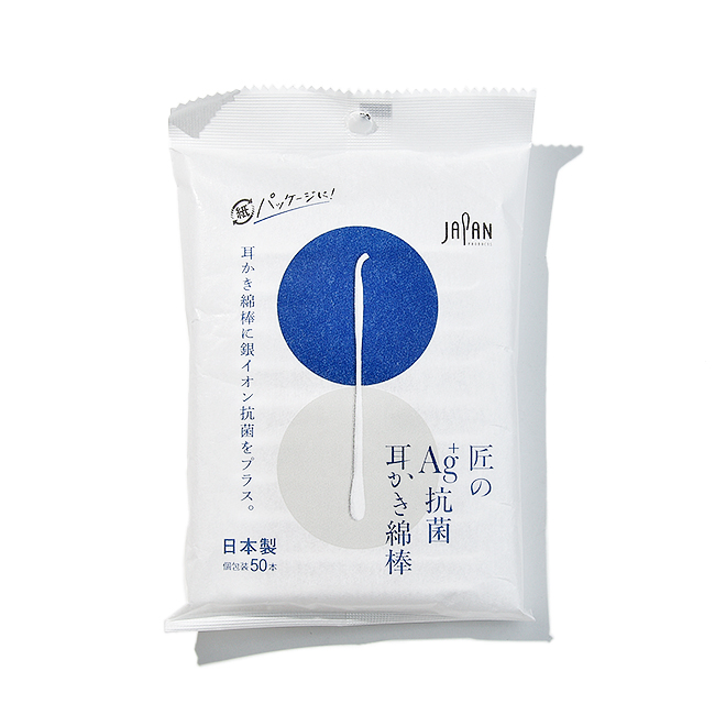 匠のAg抗菌耳かき綿棒
