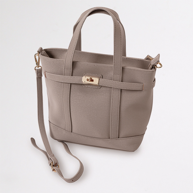 スウェードタッチ 2wayバッグ (D)OAK